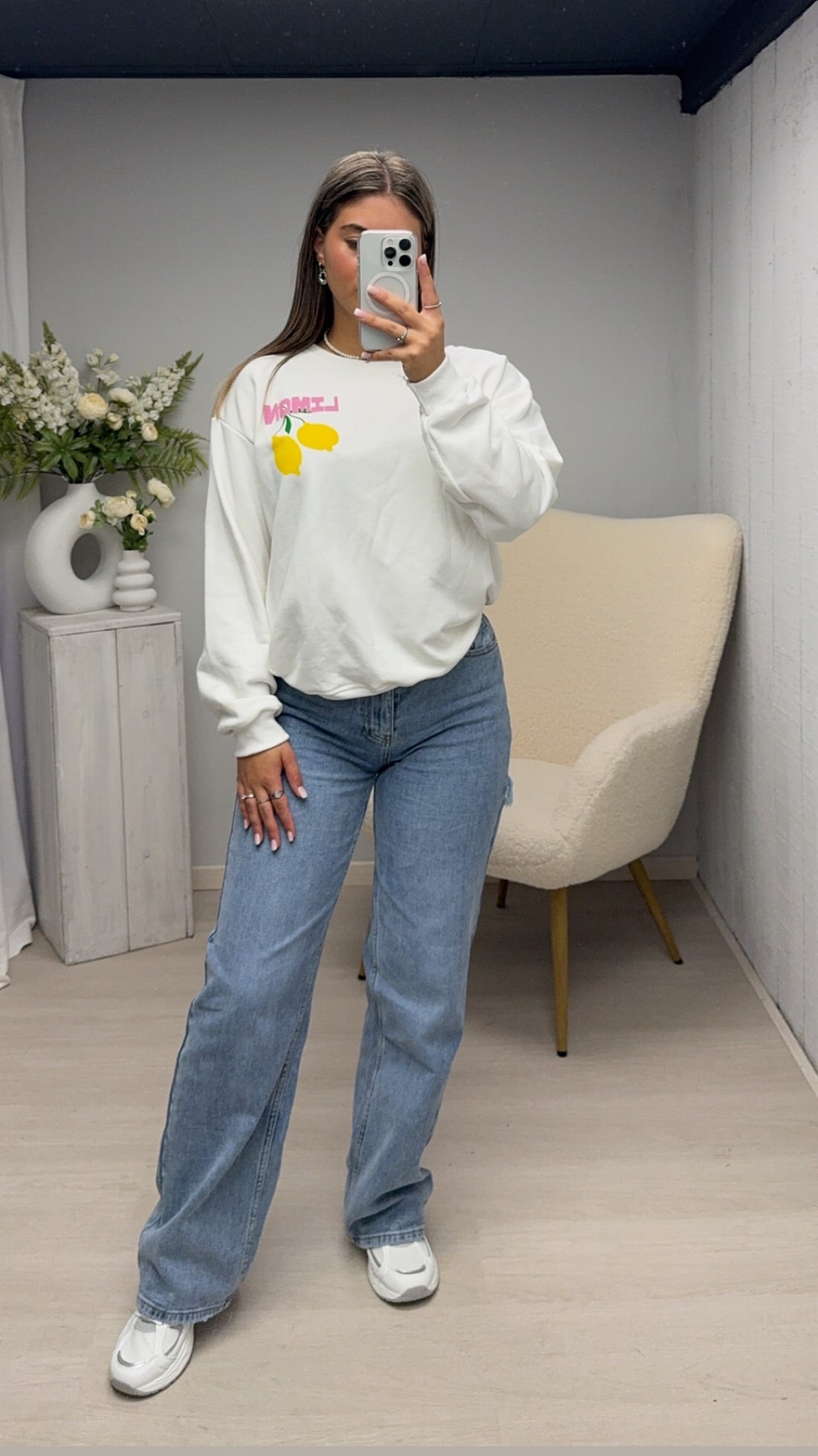 Limoncello sweater Wit