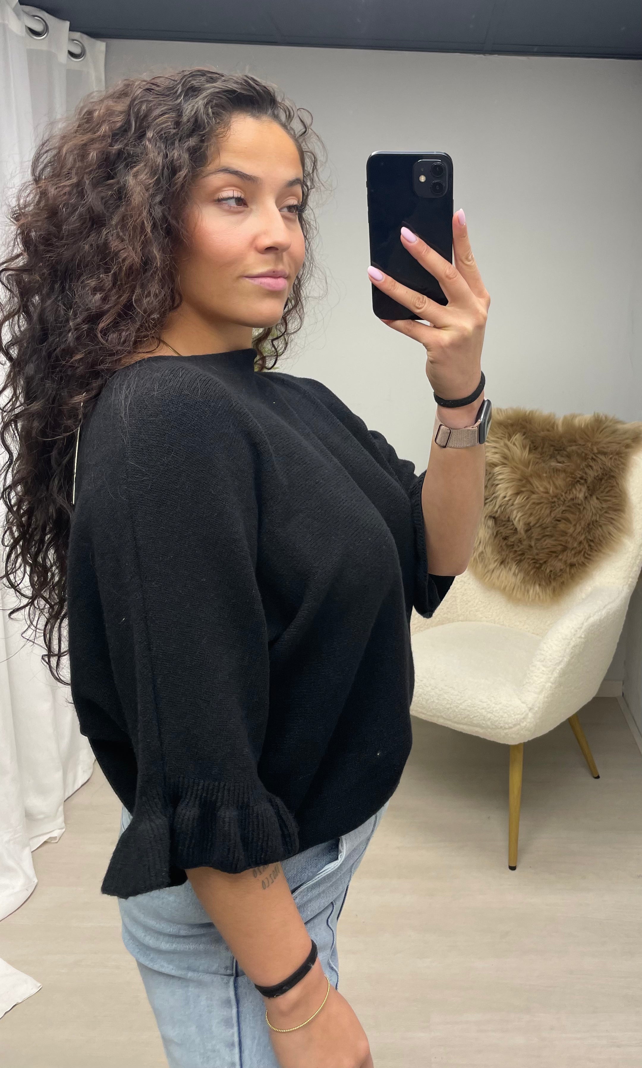 Sally soft trui black