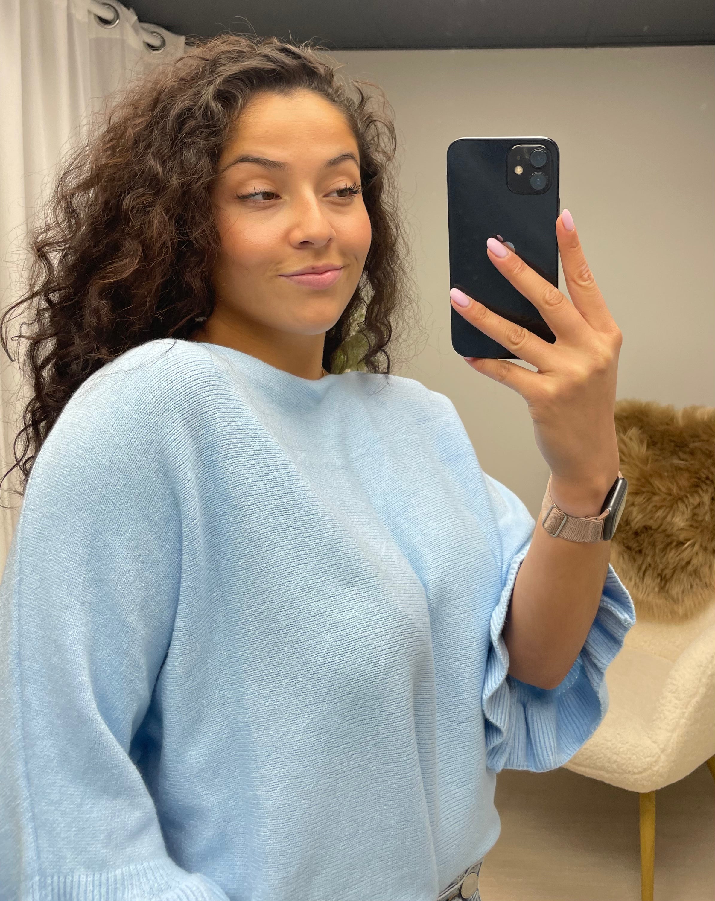 Sally soft trui bleu