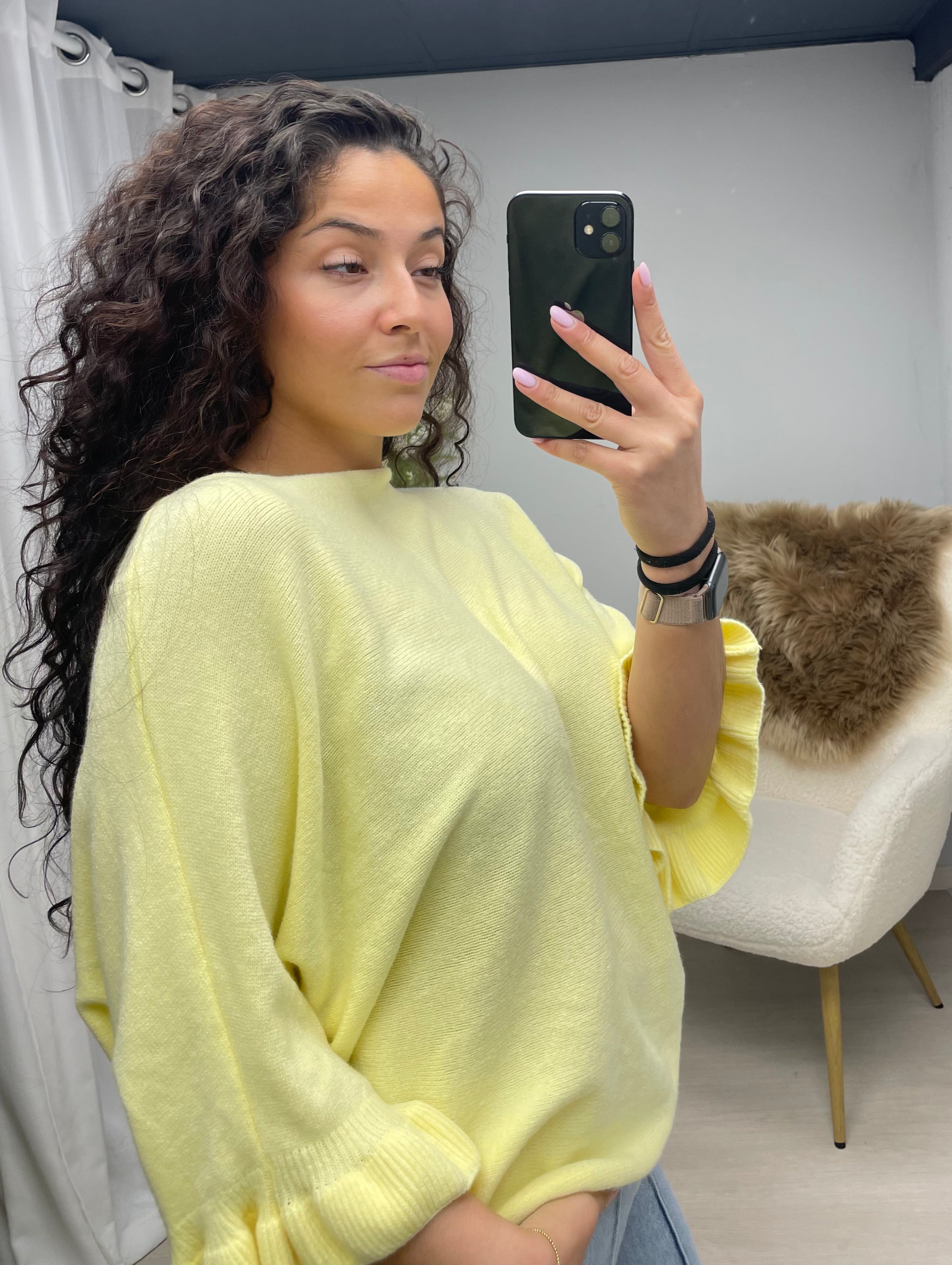 Sally soft trui soft yellow