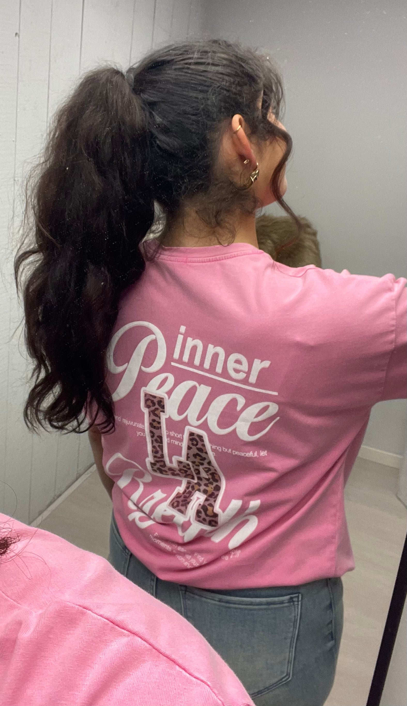 LA shirt pink