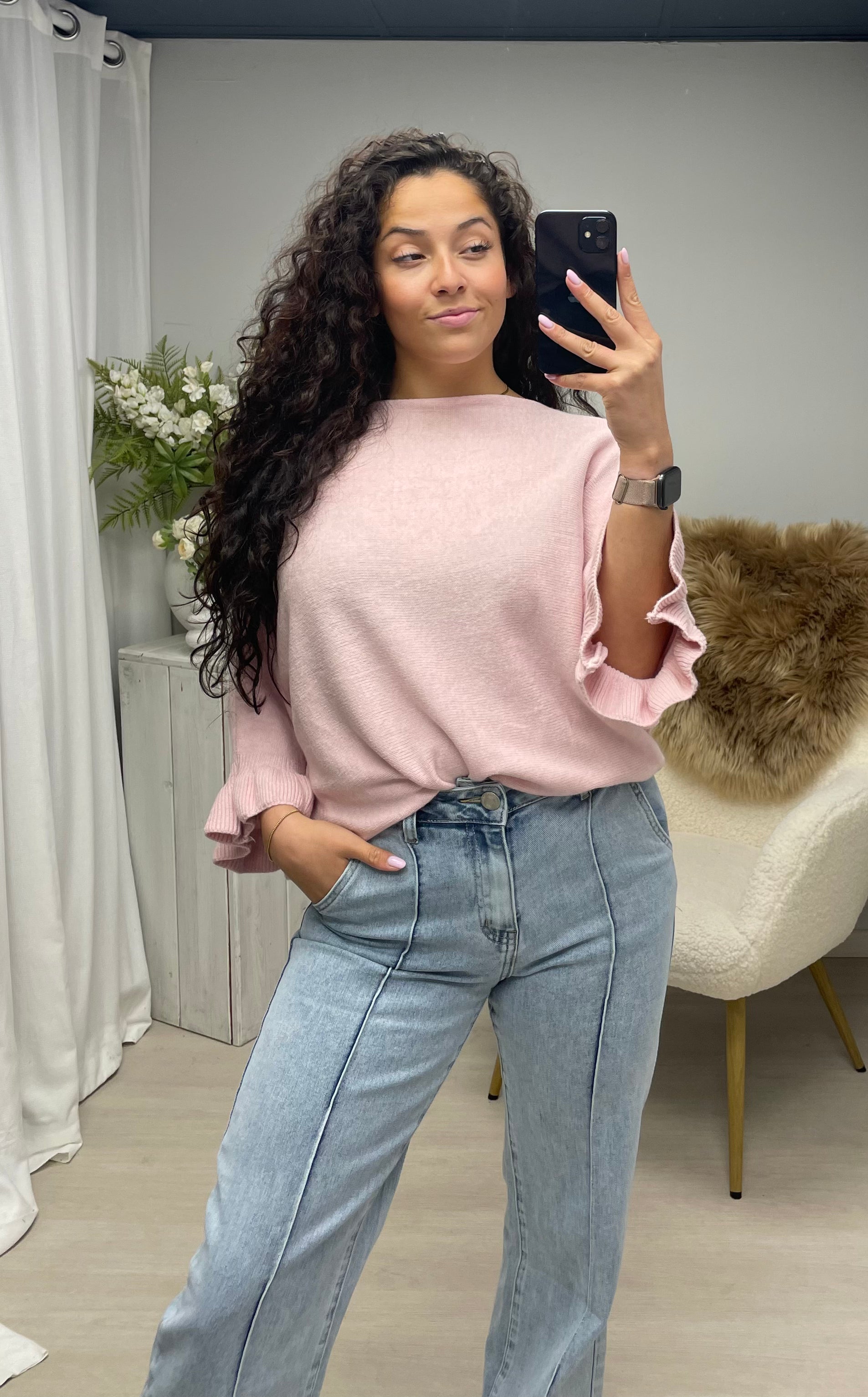Sally soft trui soft pink