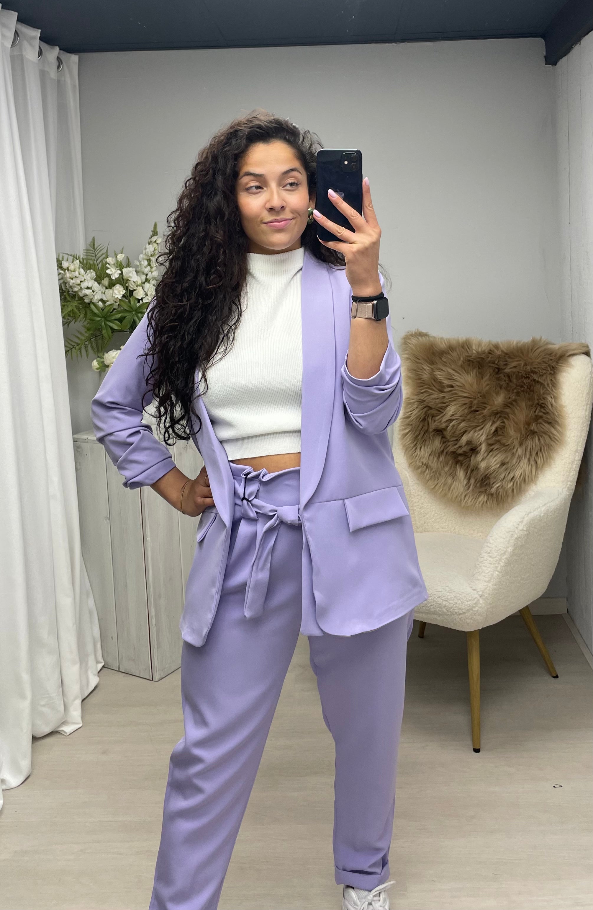 Blazer set lila