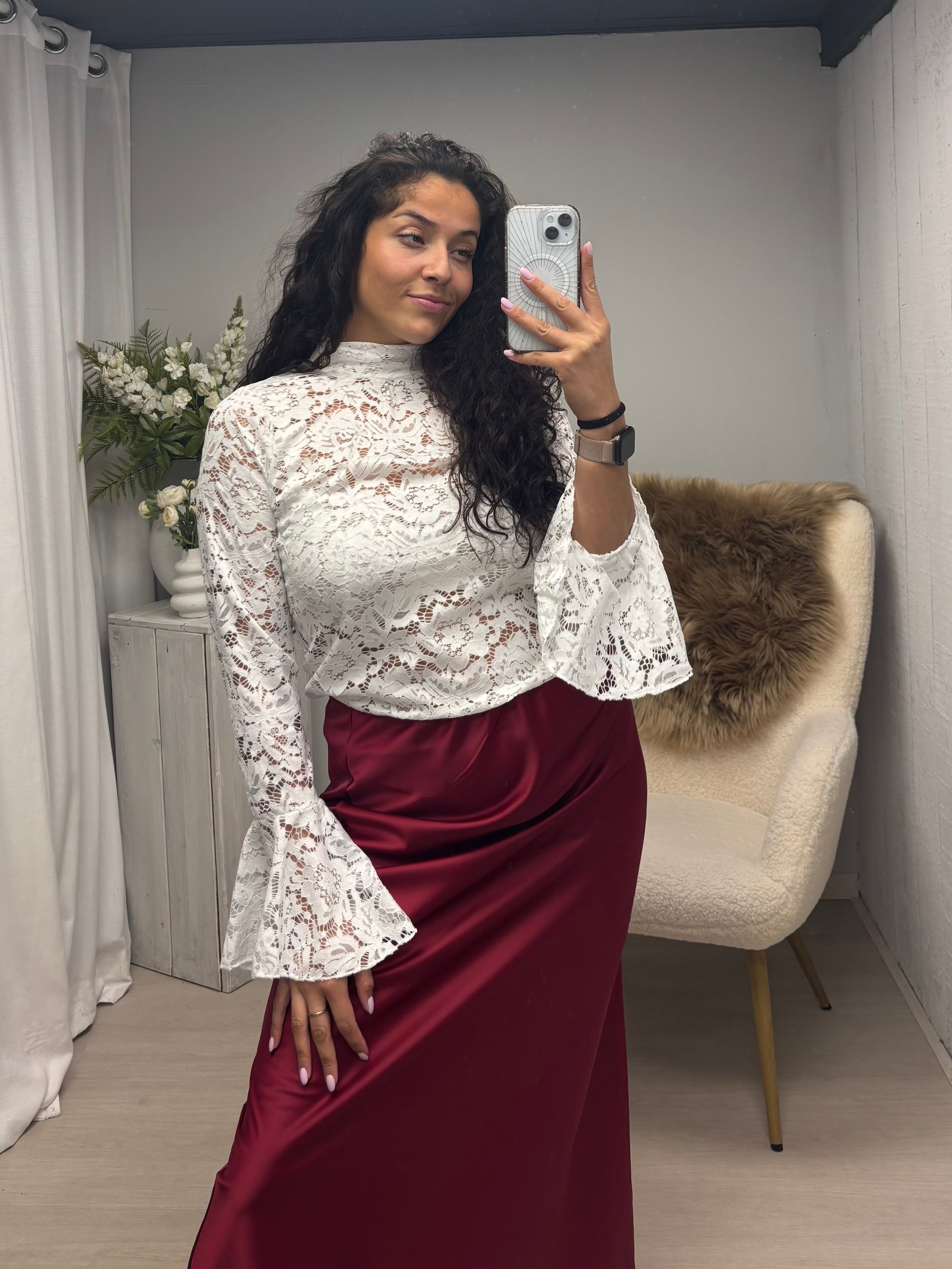 Lace top white