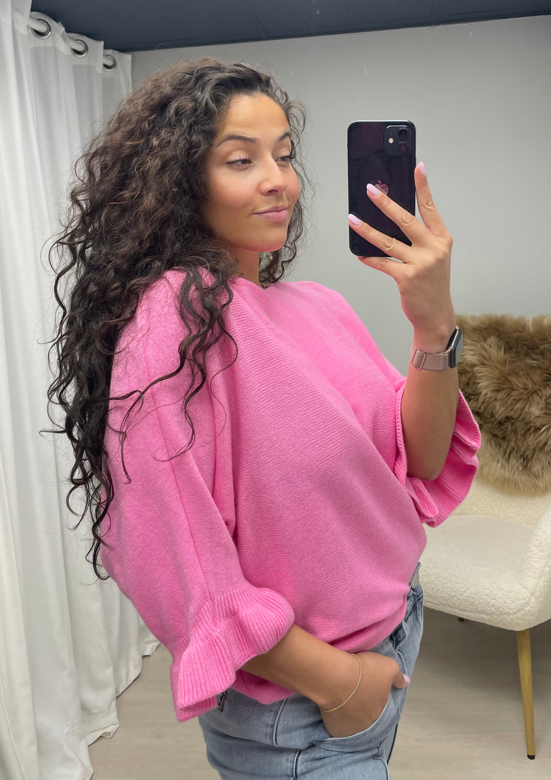 Sally soft trui pink