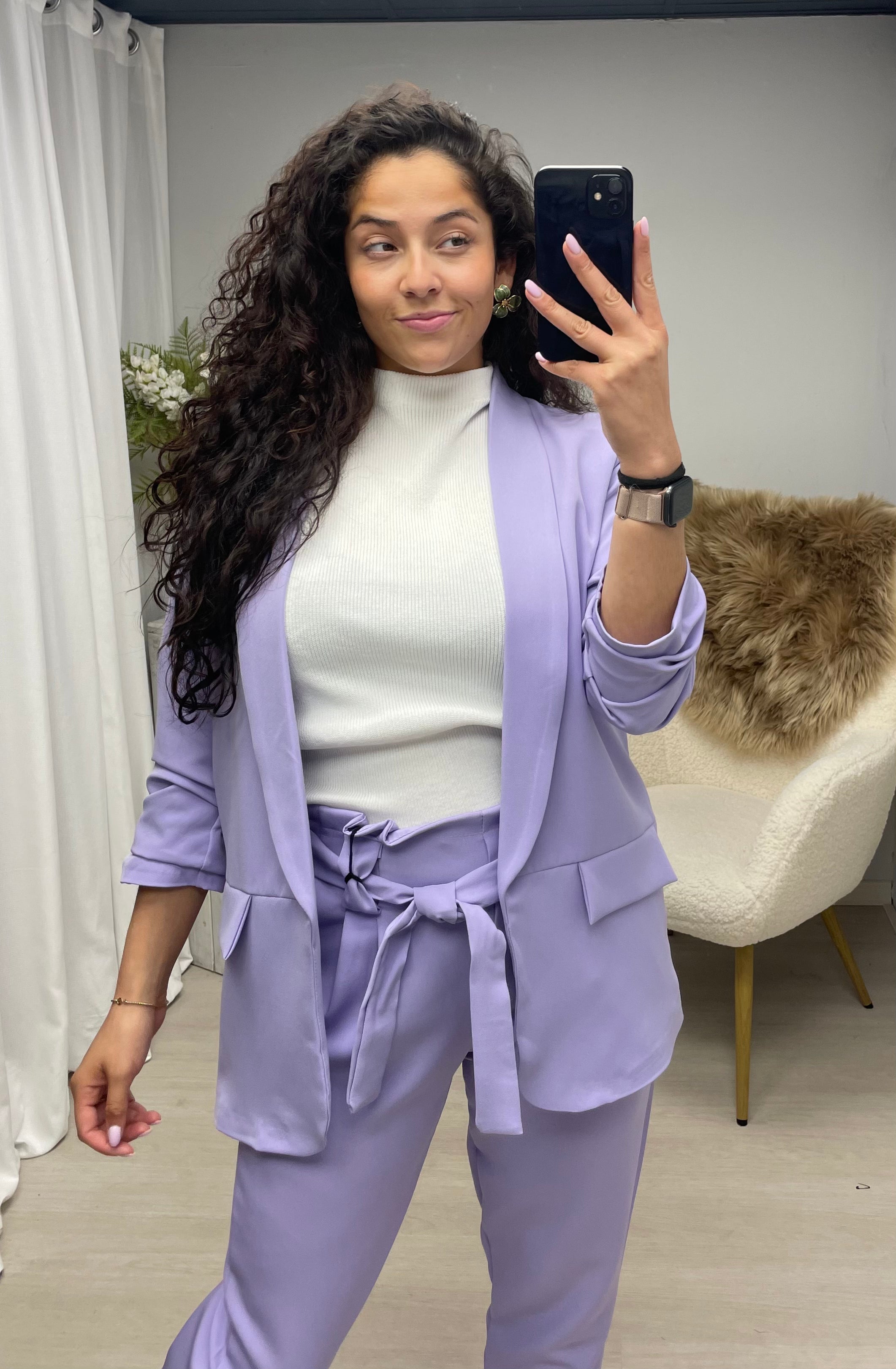 Blazer set lila
