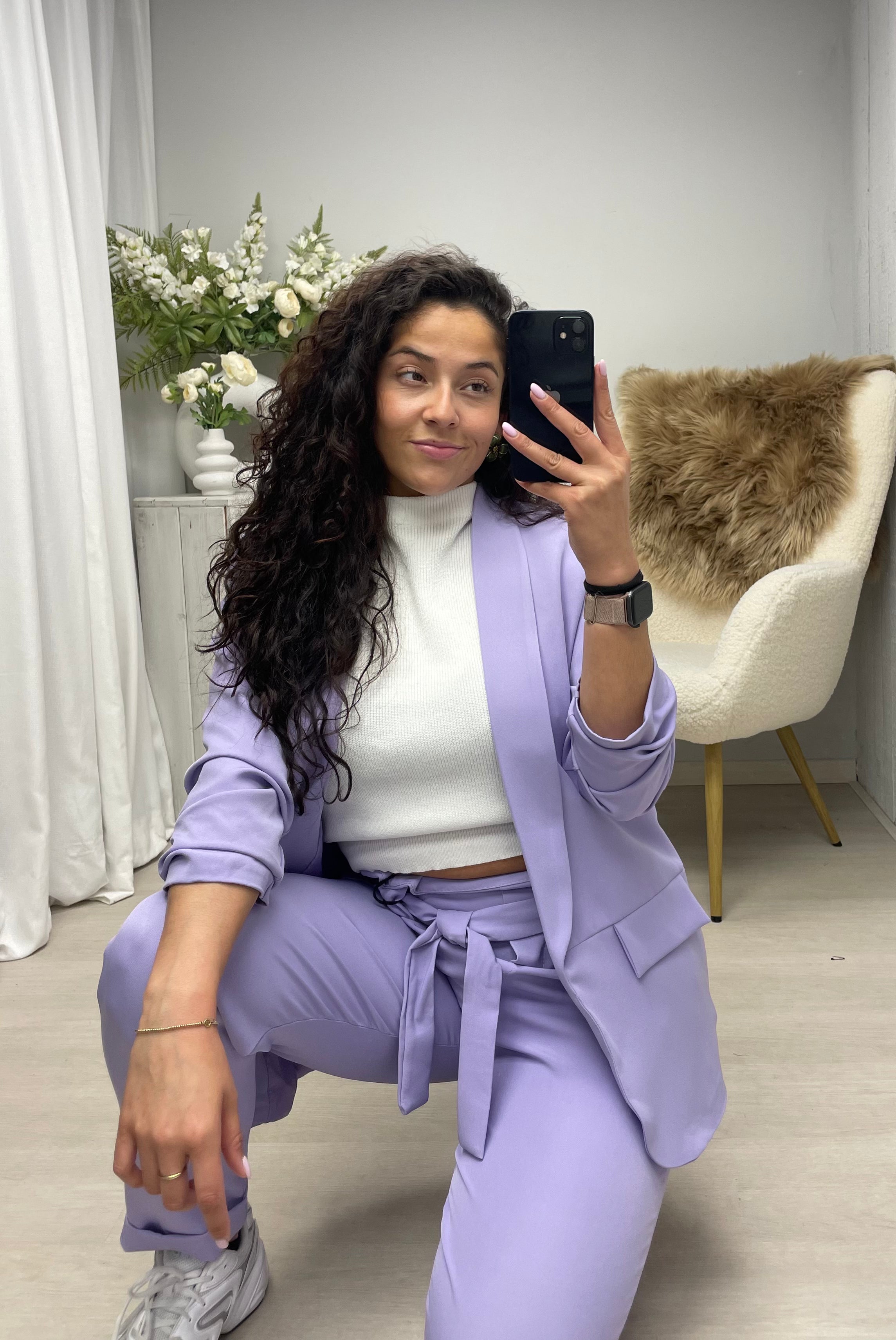 Blazer set lila