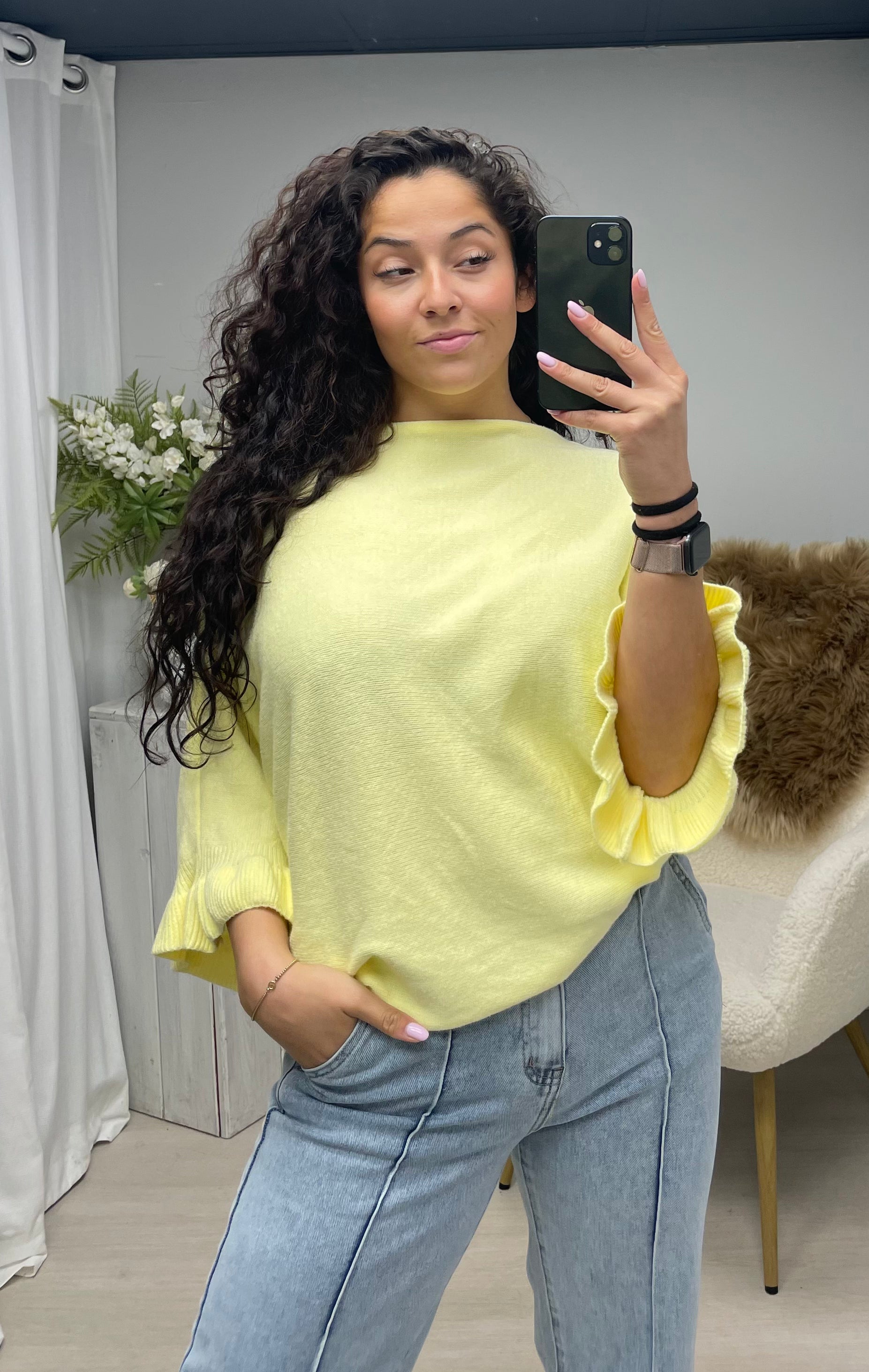 Sally soft trui soft yellow