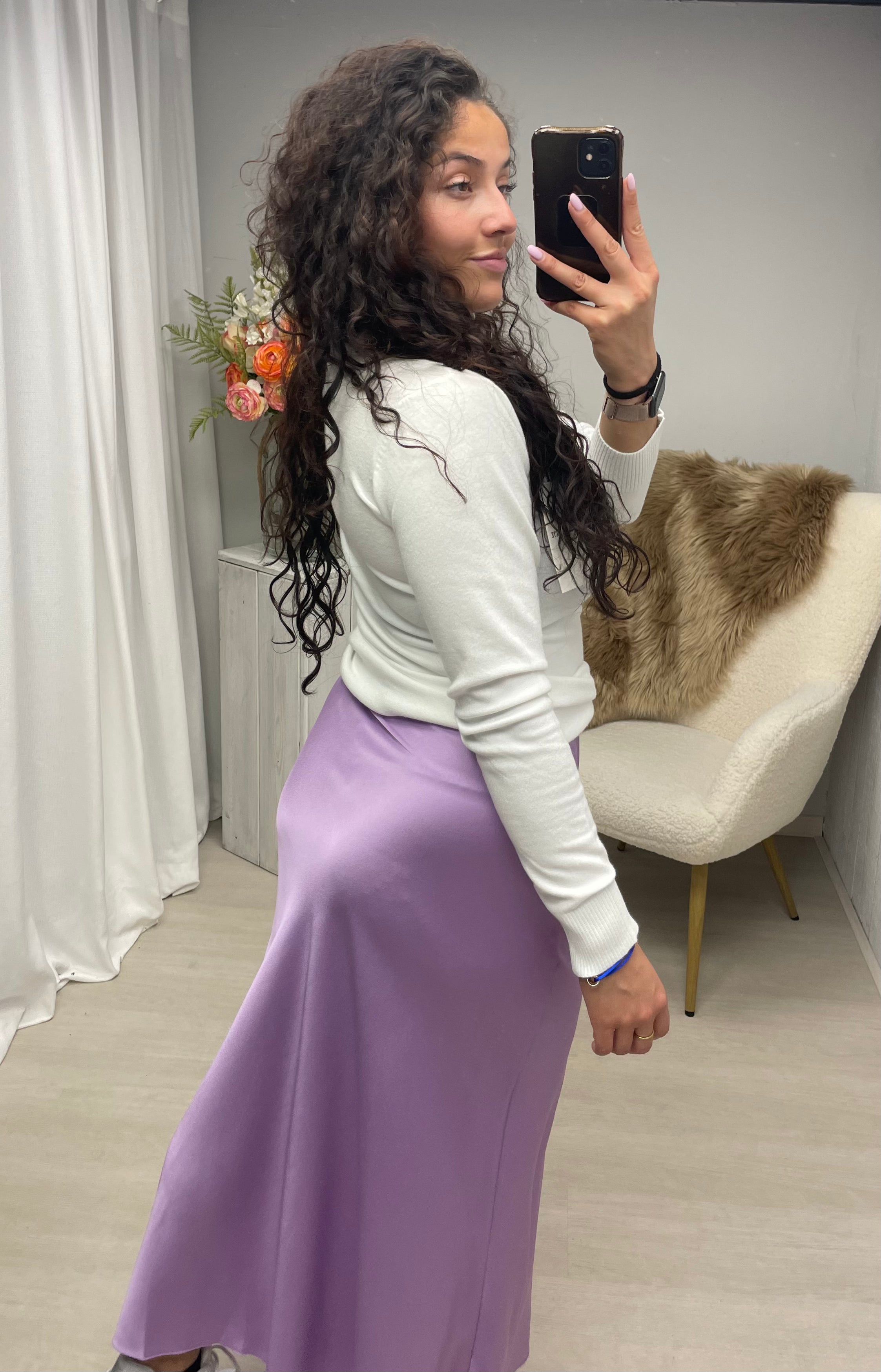 Satin Suzy skirt lila