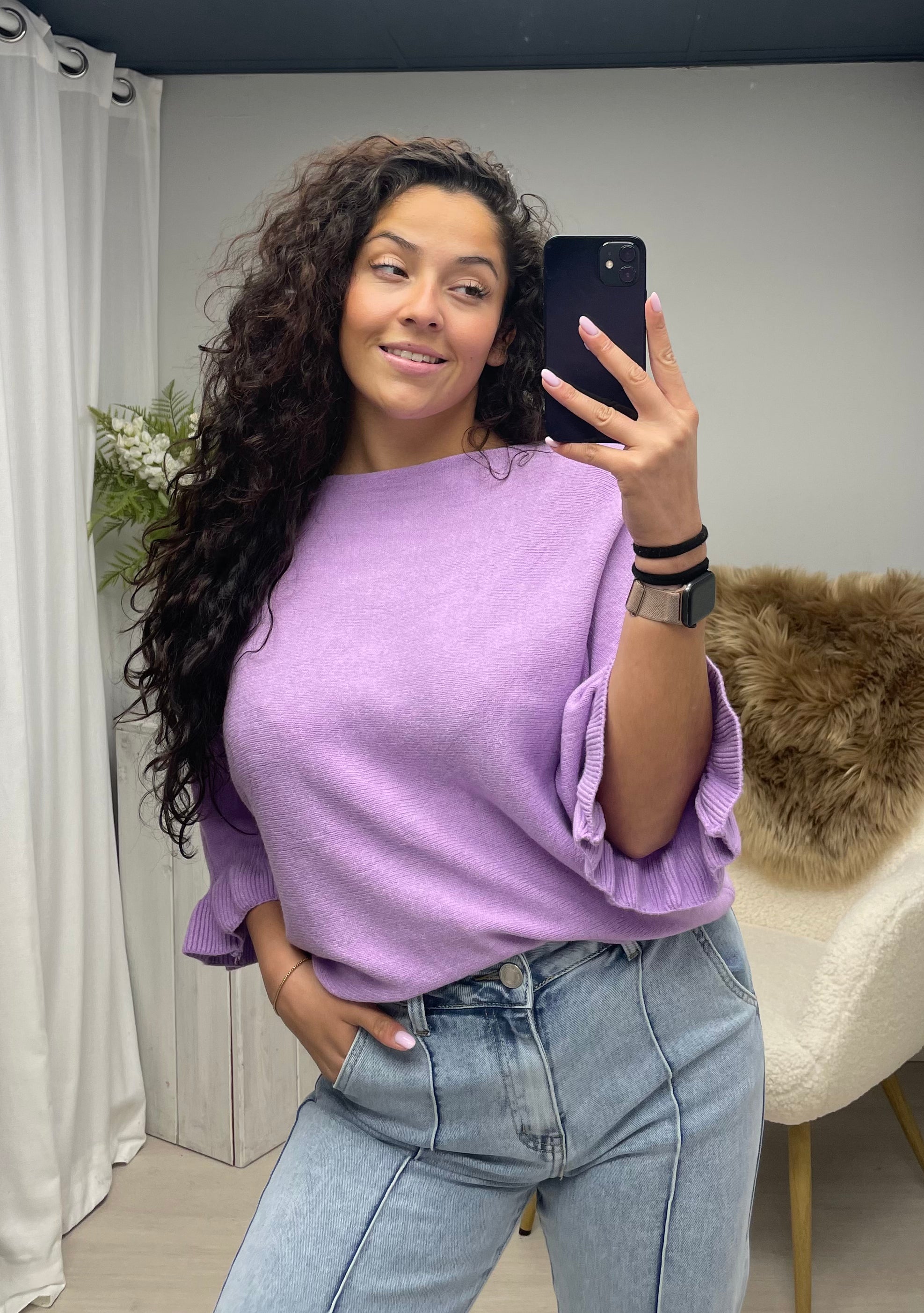 Sally soft trui lila