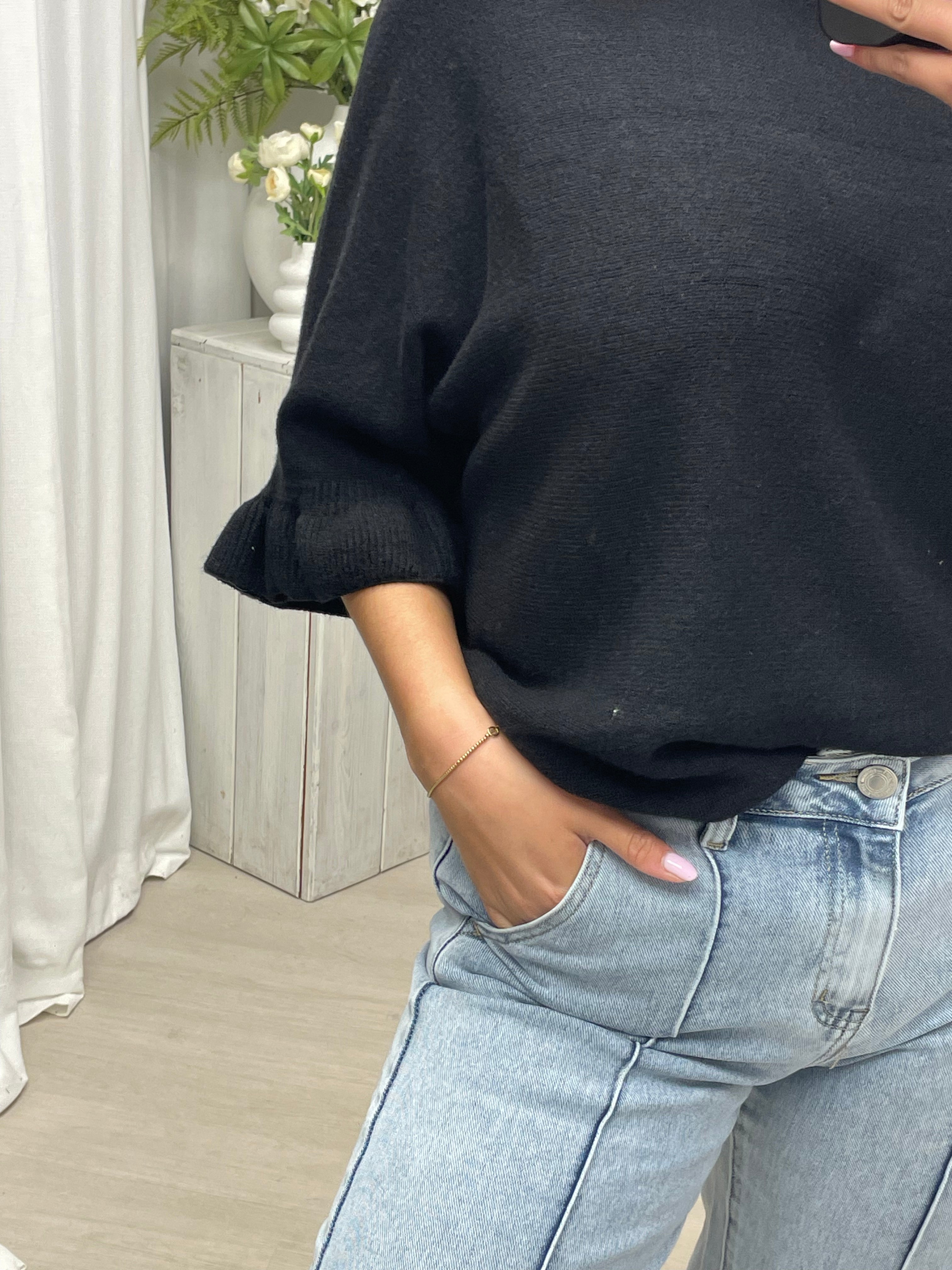 Sally soft trui black