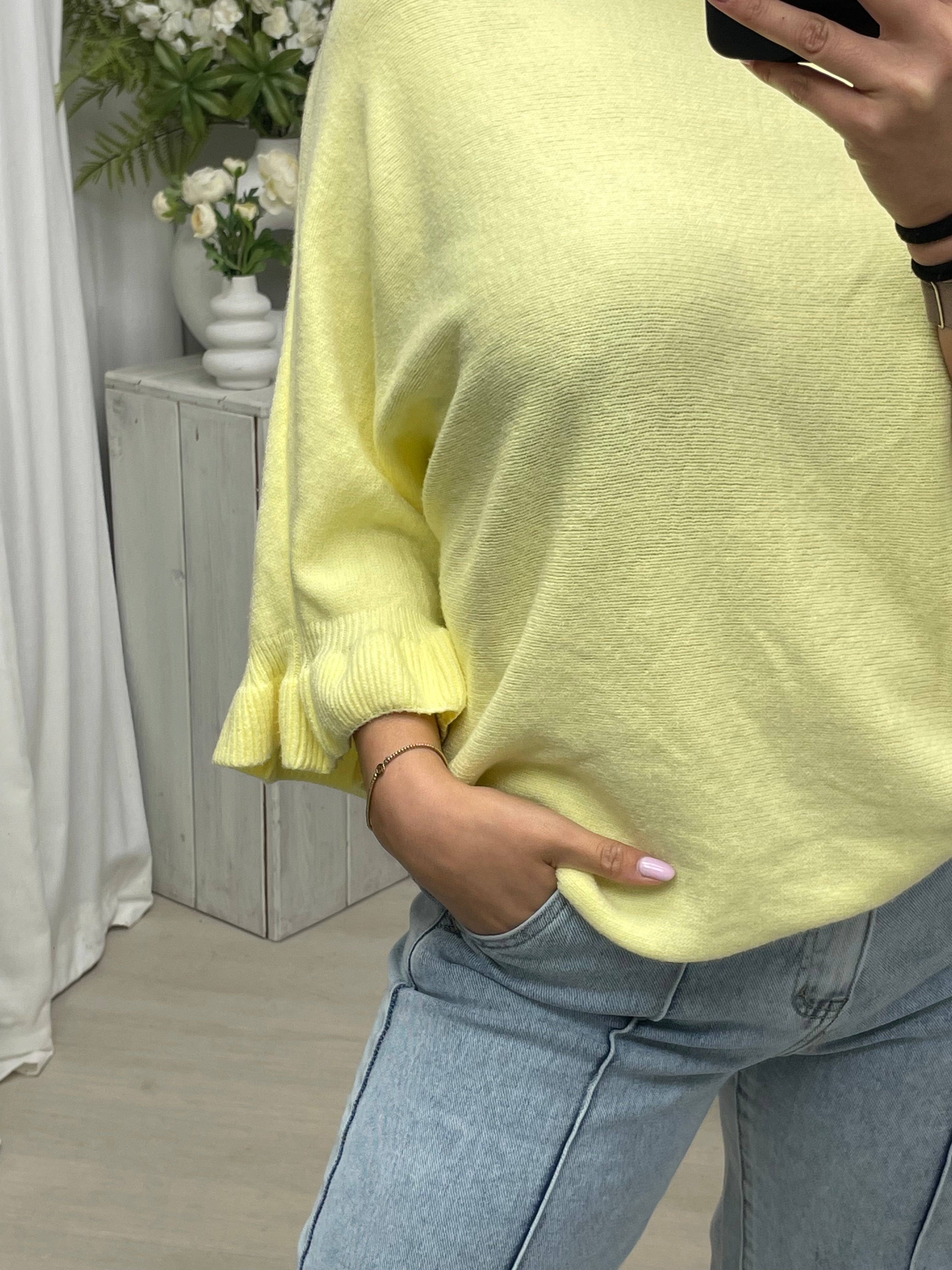 Sally soft trui soft yellow