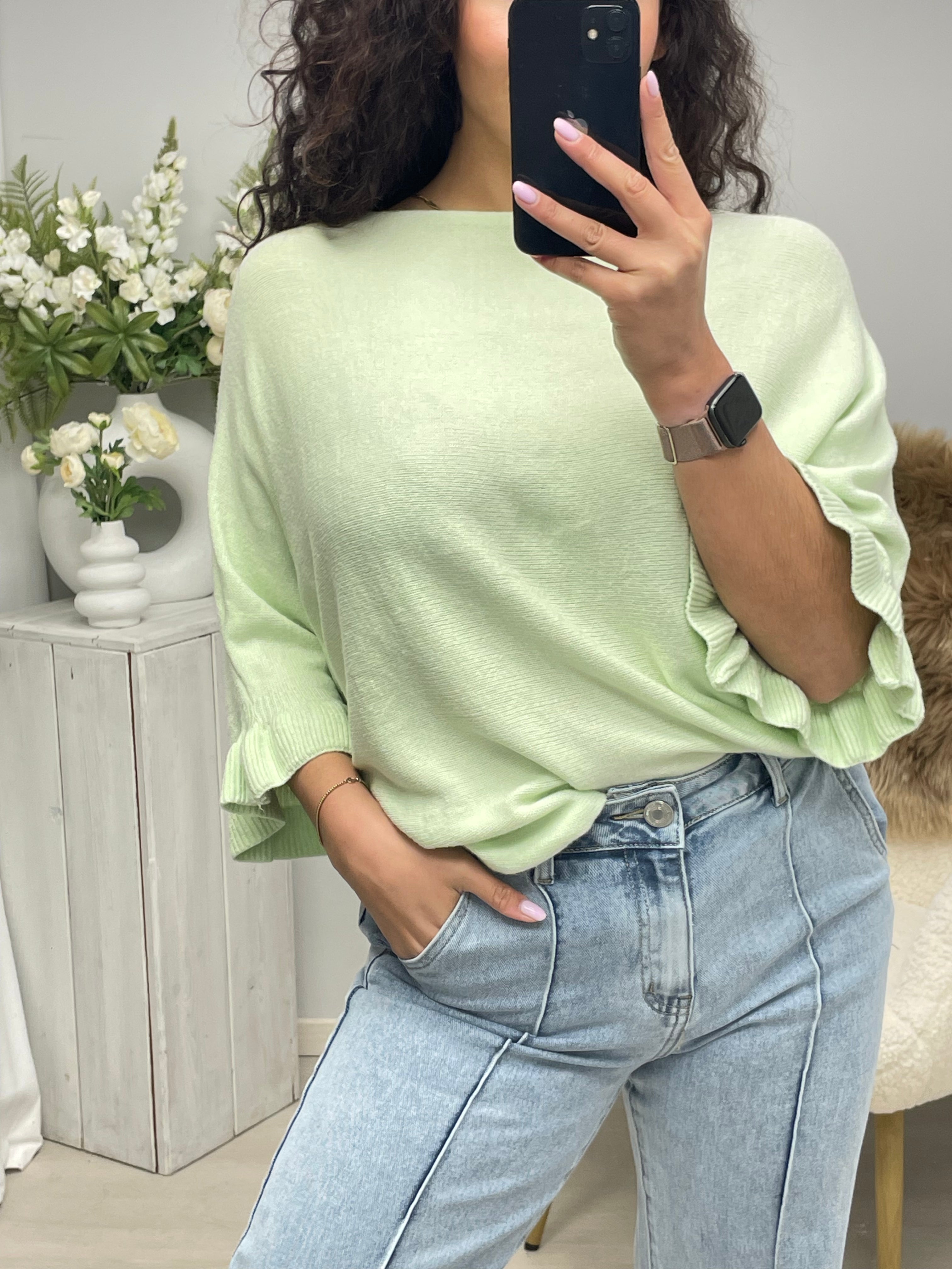 Sally soft trui soft mint
