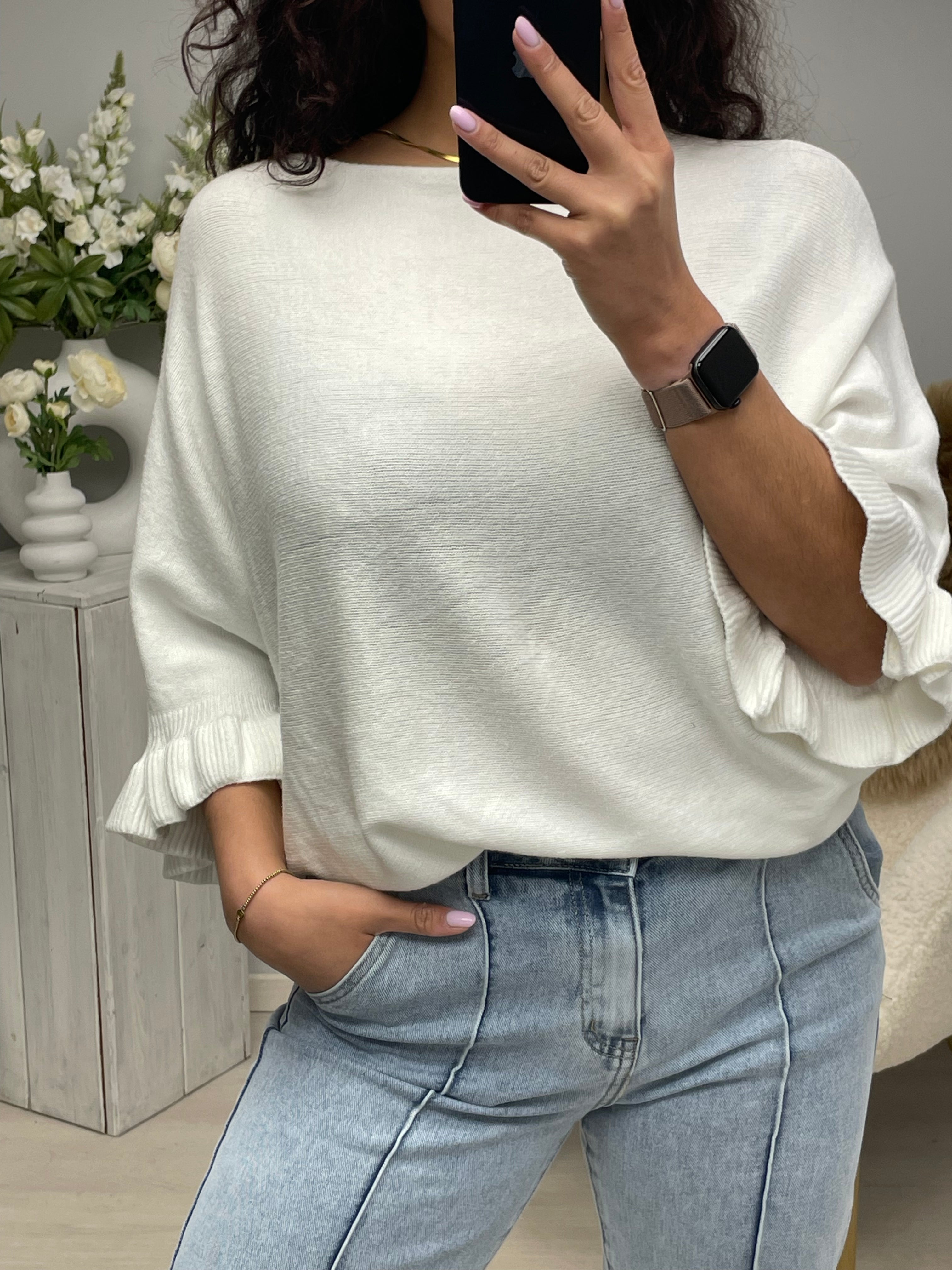 Sally soft trui white