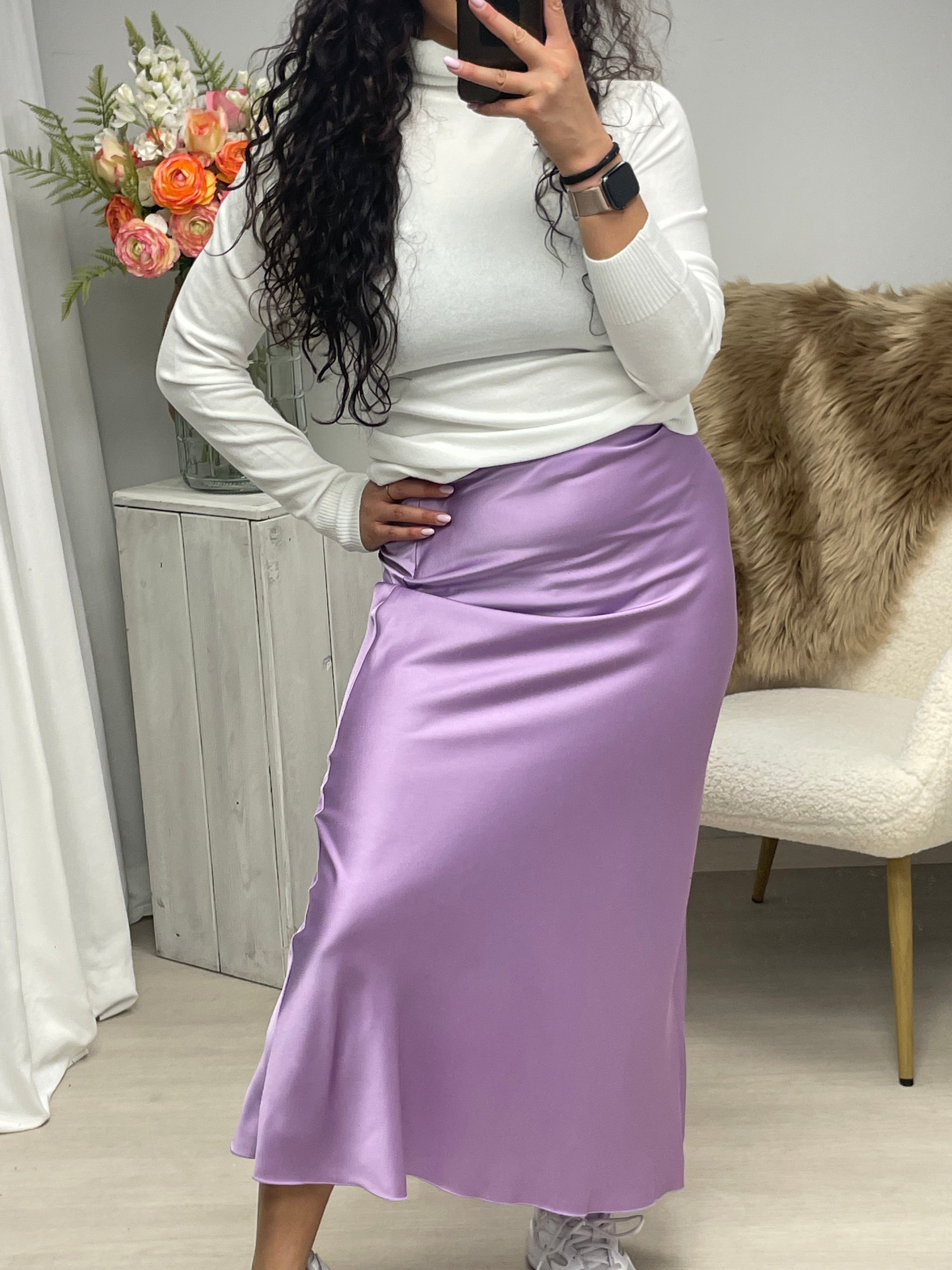 Satin Suzy skirt lila