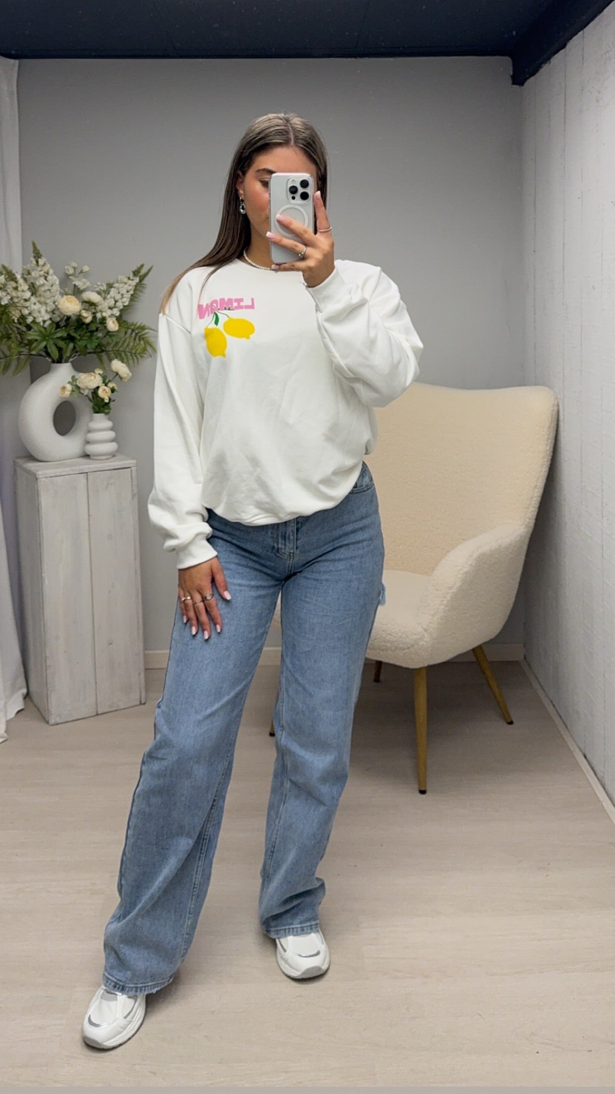 Limoncello sweater Wit