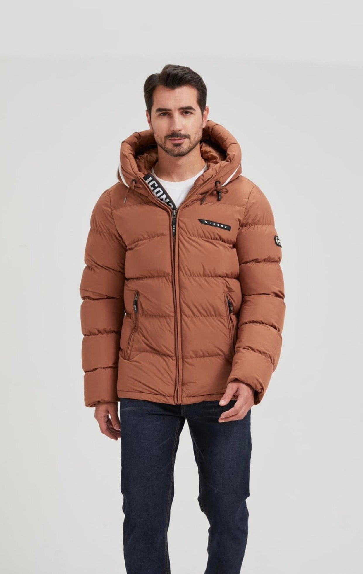 Icon2 Puffer Jas Brown