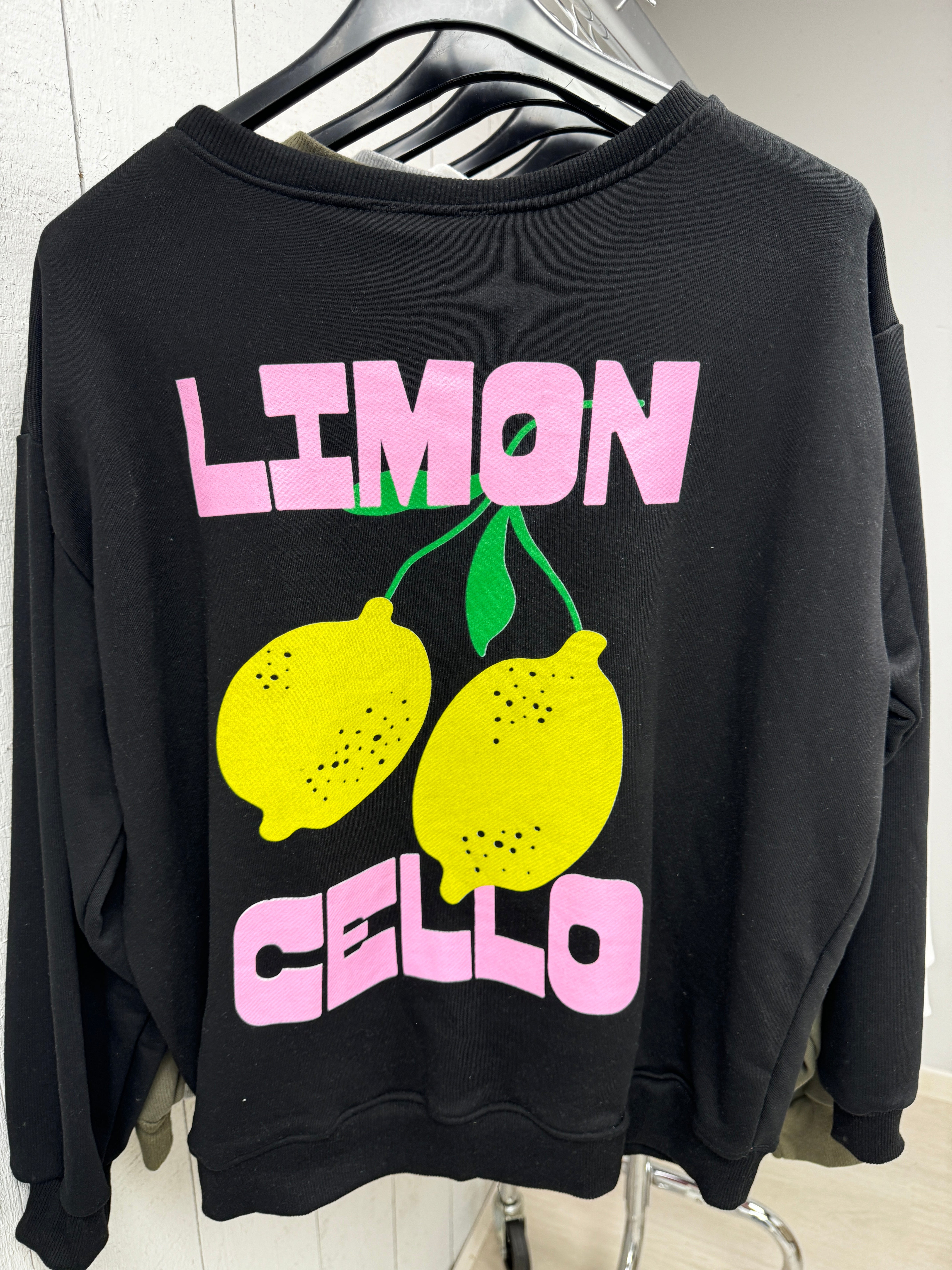 Limoncello sweater Zwart