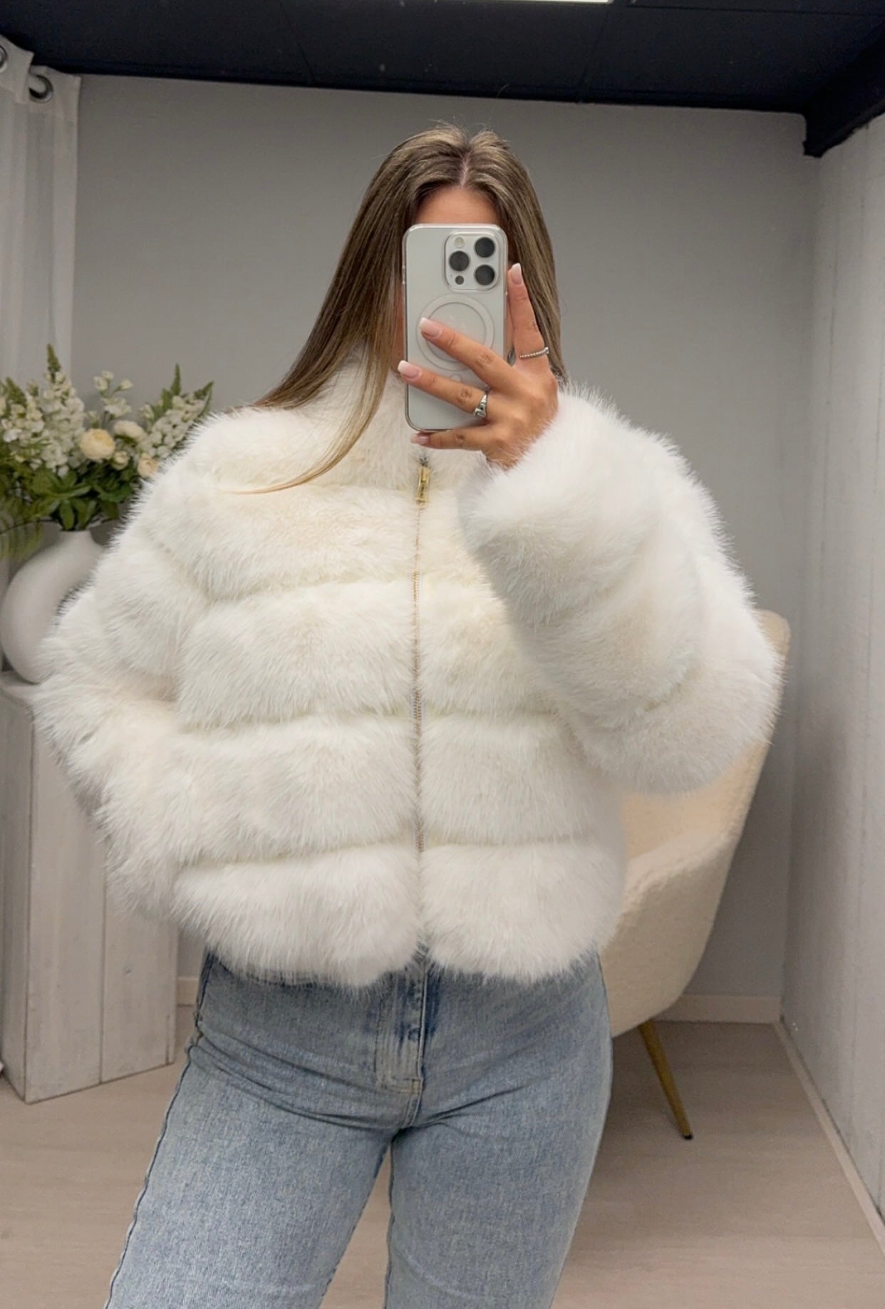 Fur Coat White