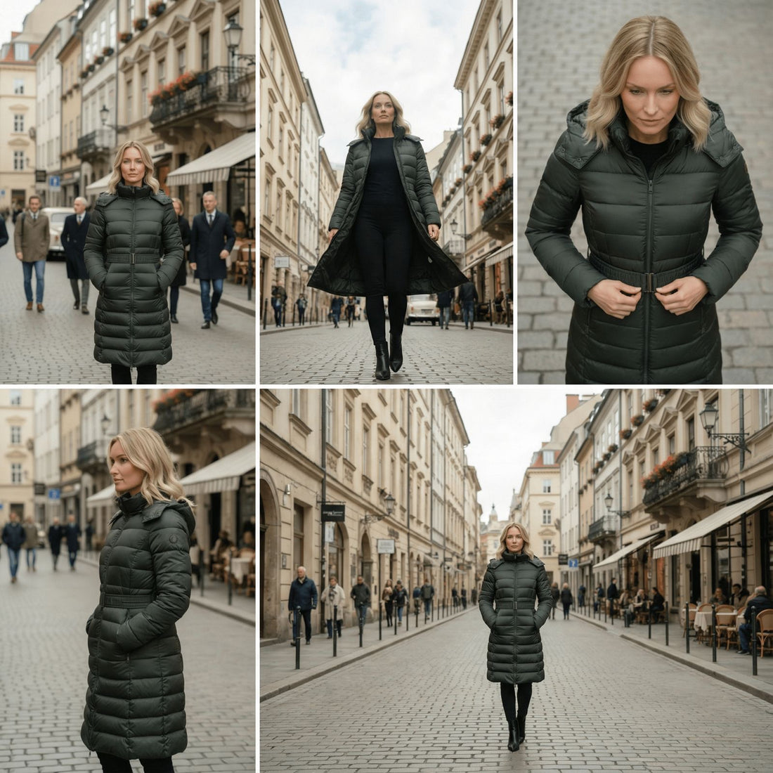 Tedbaker Alicee longline puffer jas - green