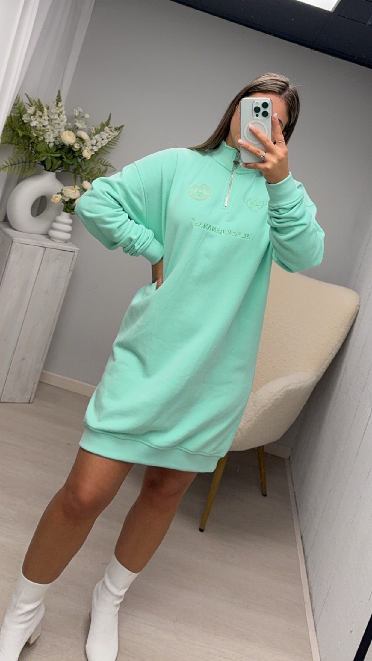 Malibu sweater dress mint