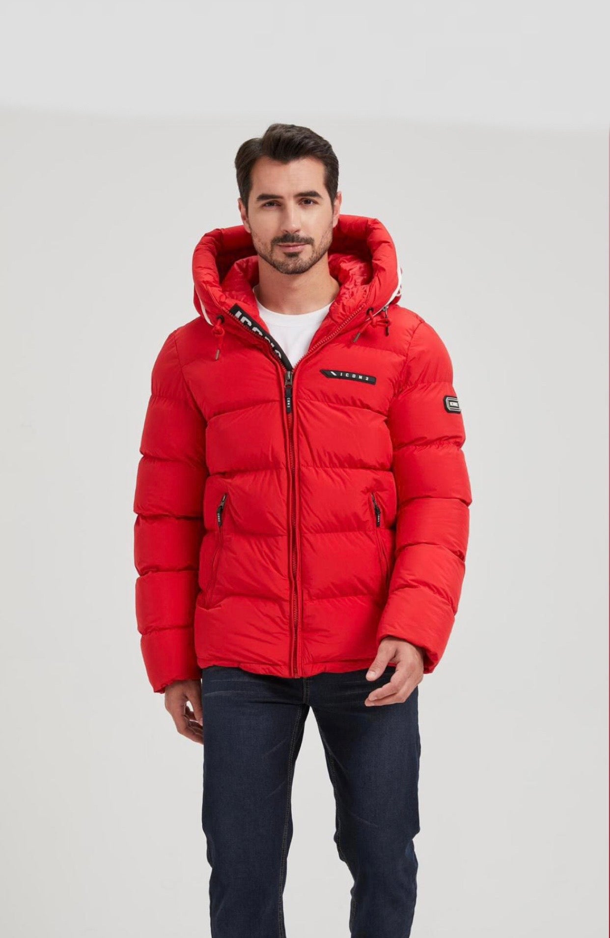 Icon2 Puffer Jas Red