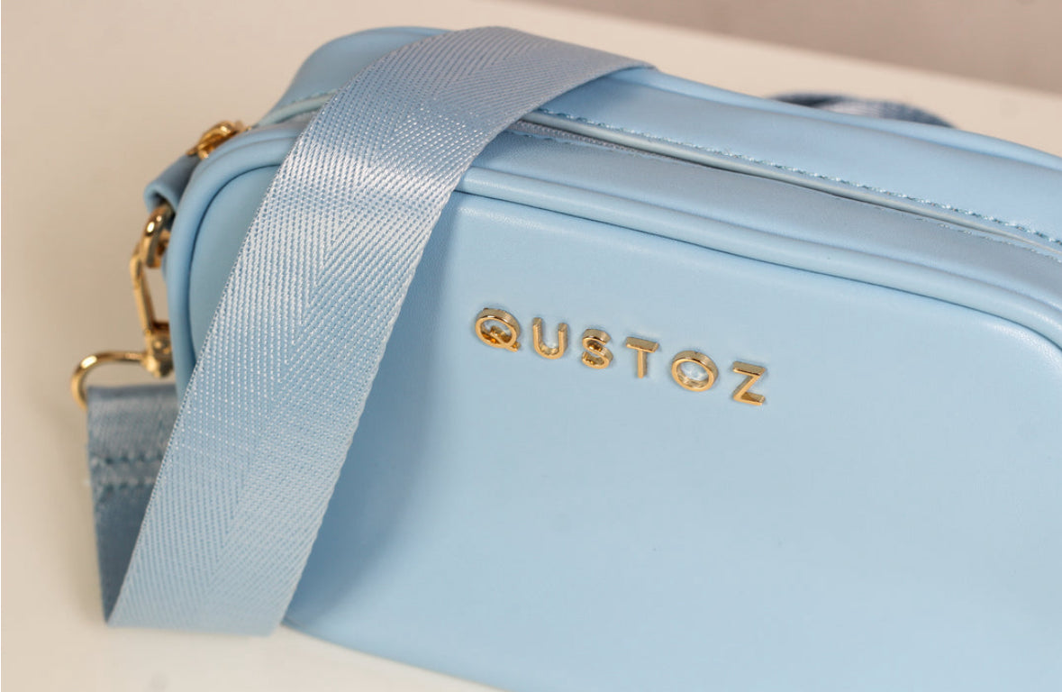 Qustoz Candy Blue Mini Messenger Bag