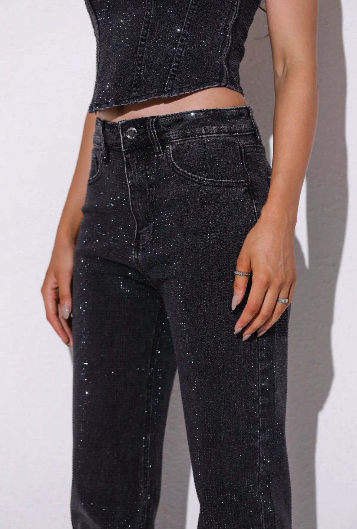 Diamond jeans Black