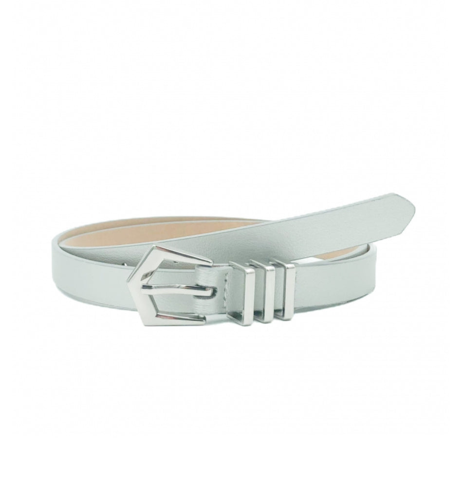 Pien PU Belt 2 cm Silver