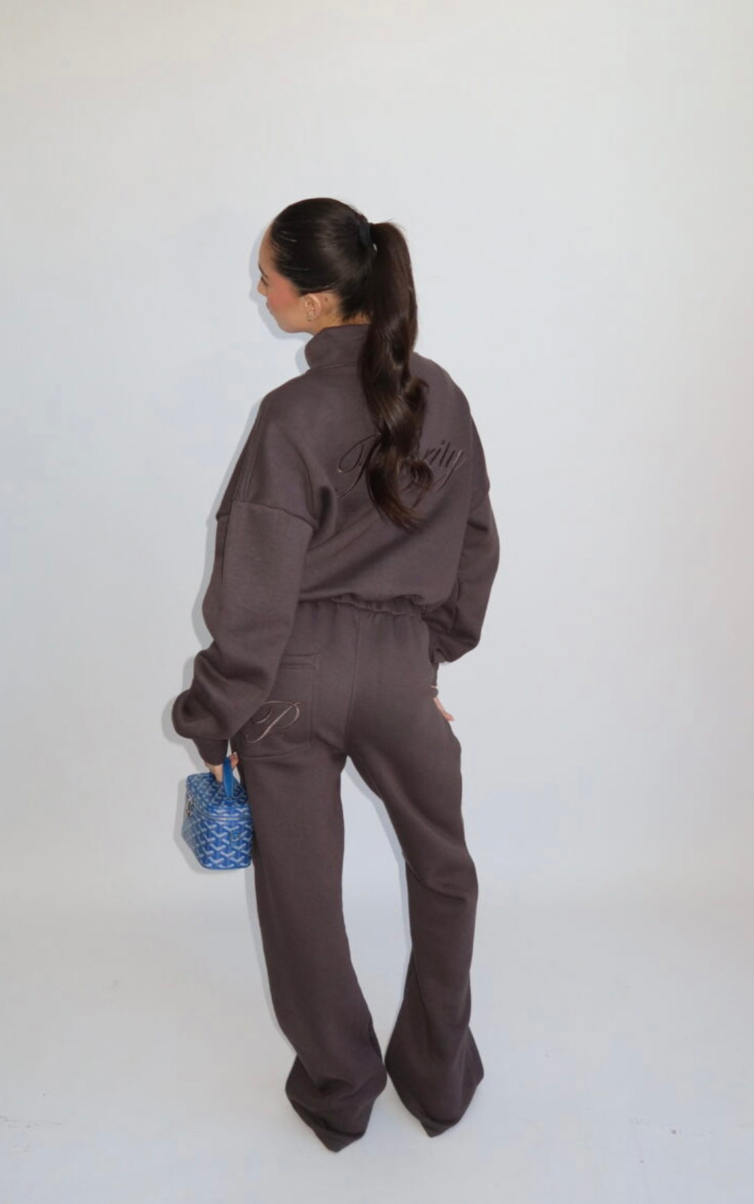 Priority zip up bomberjacket set - grijs