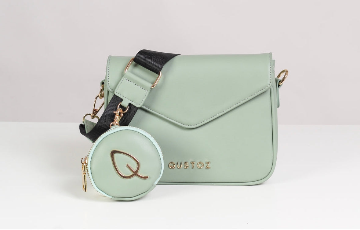 Qustoz Kelly New Girl On The Block Green Crossbody Bag