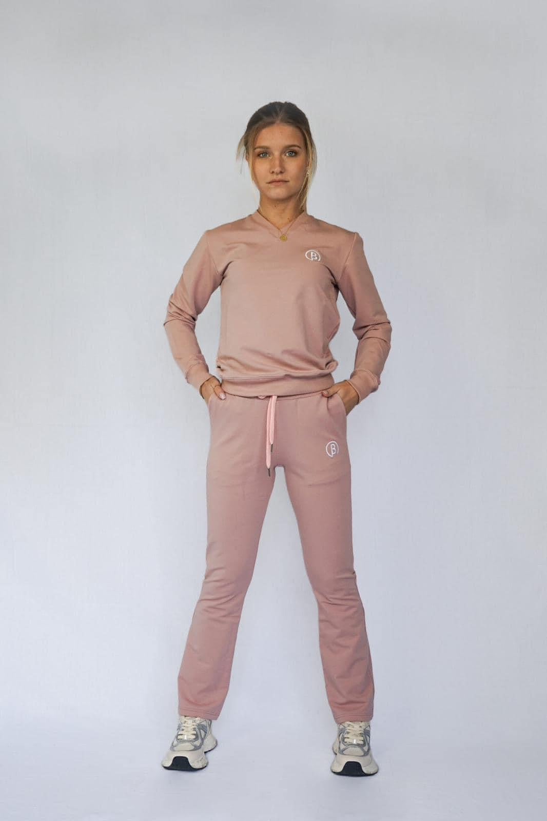 Biziki flaired joggers Roze