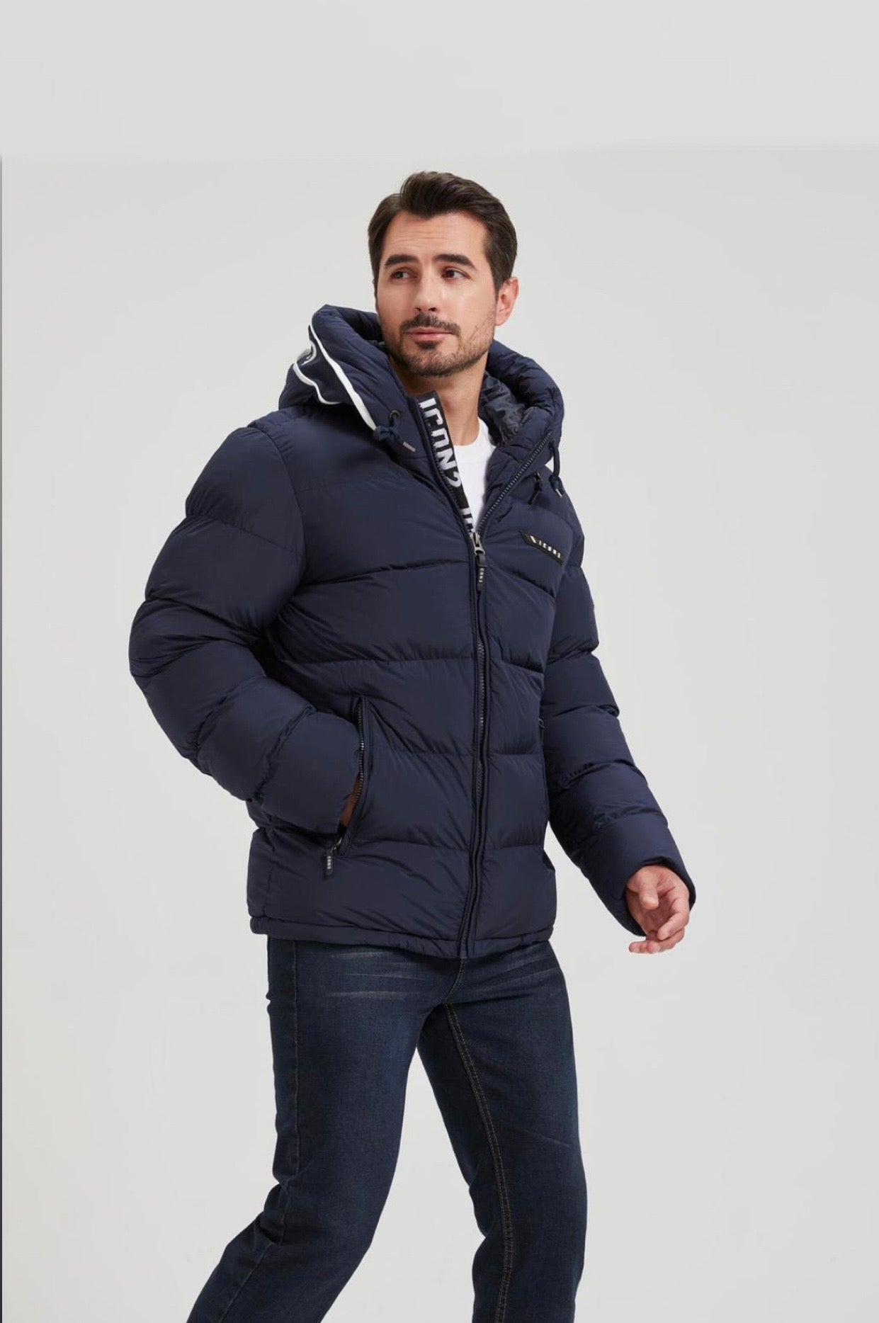 Icon2 Puffer Jas Navy