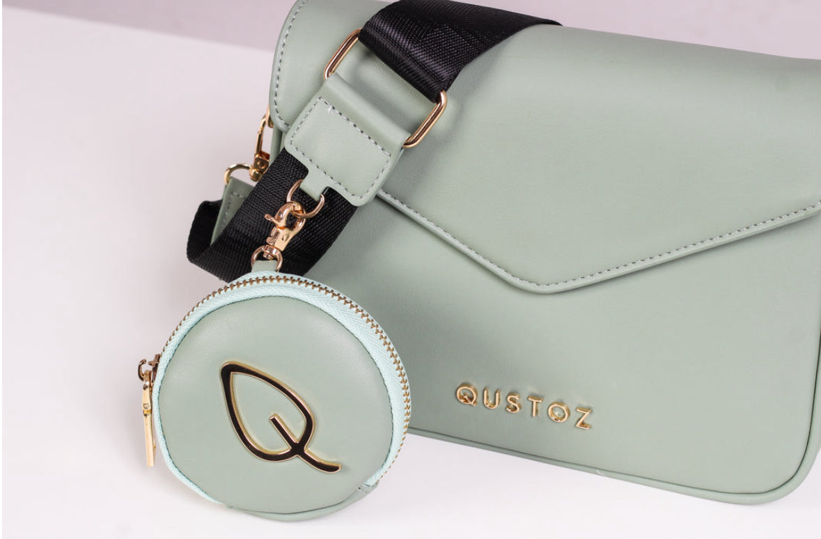 Qustoz Kelly New Girl On The Block Green Crossbody Bag