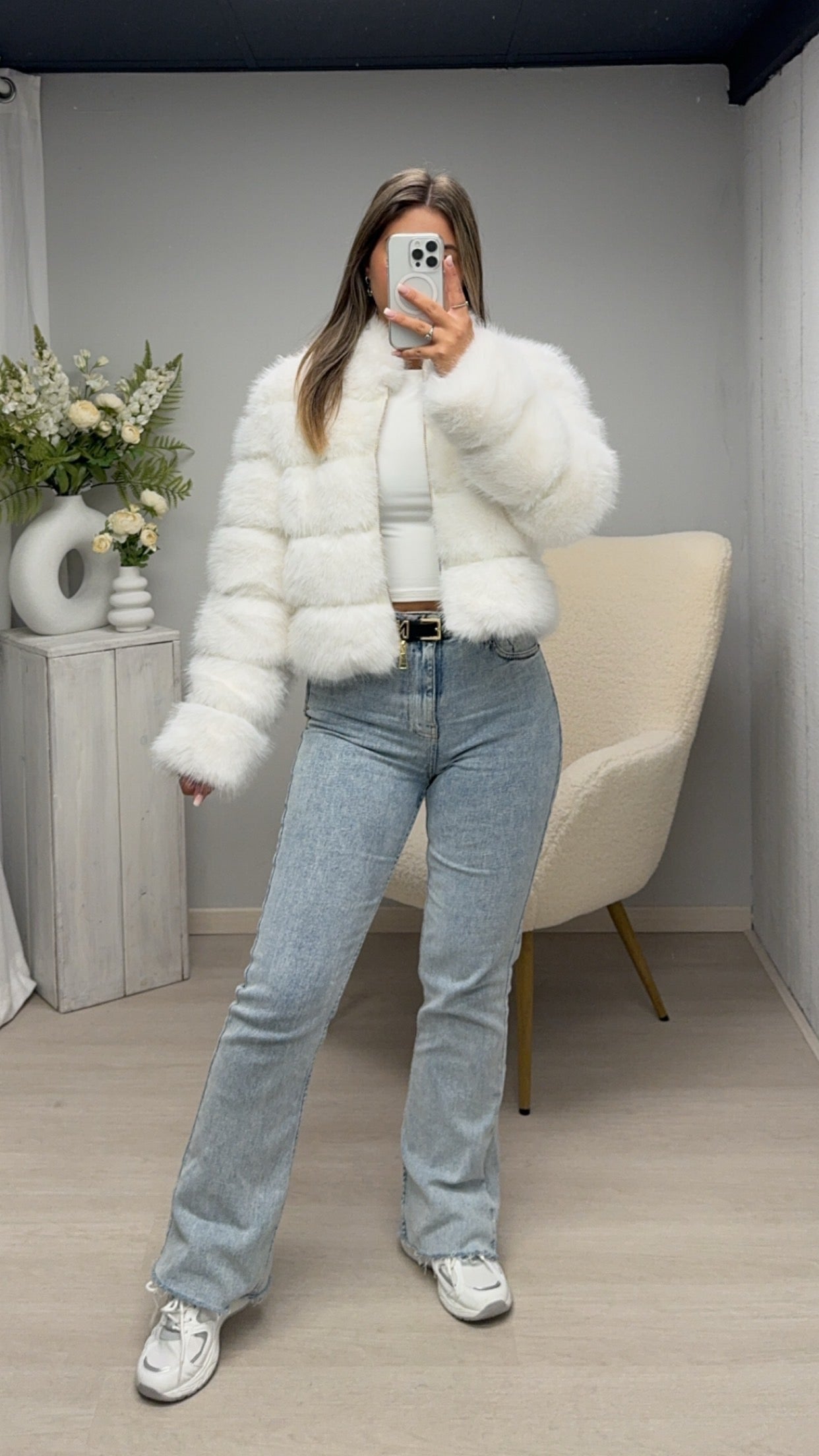 Fur Coat White