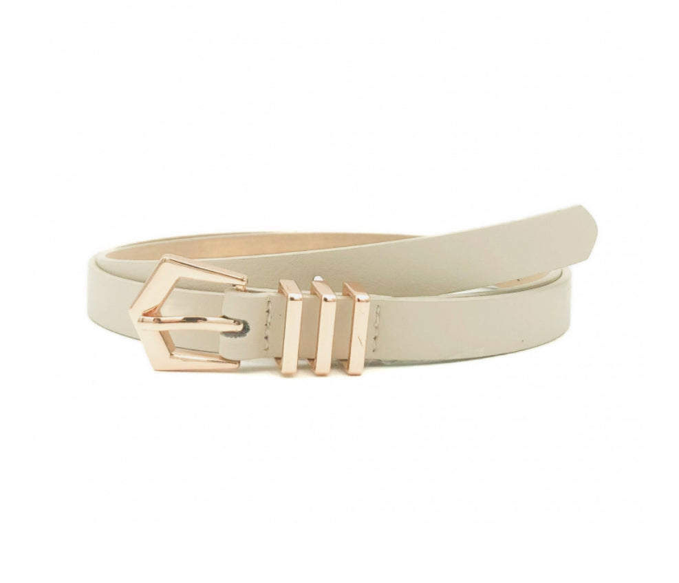 Pien PU Belt 2 cm Beige