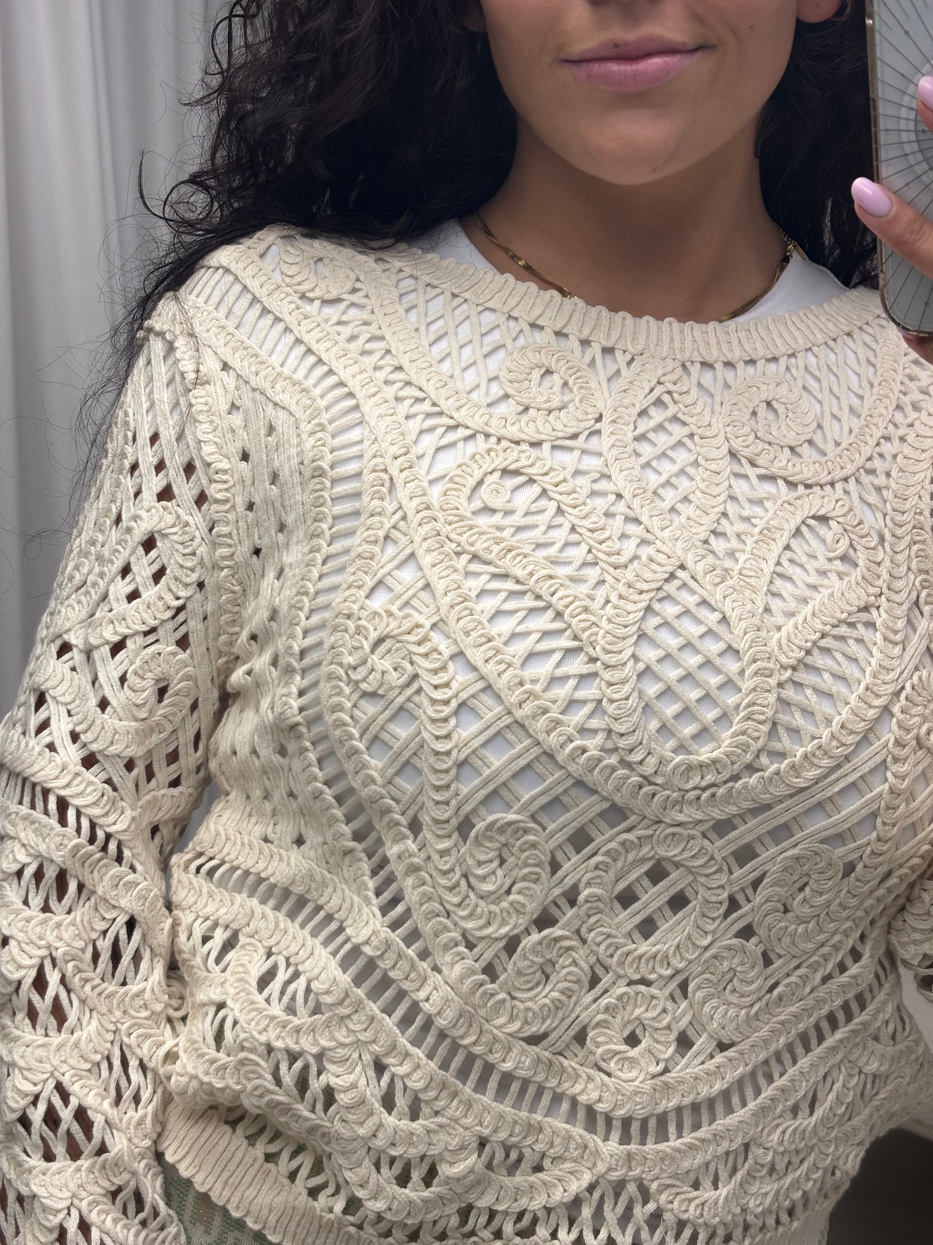 Boho chic cover-up top
