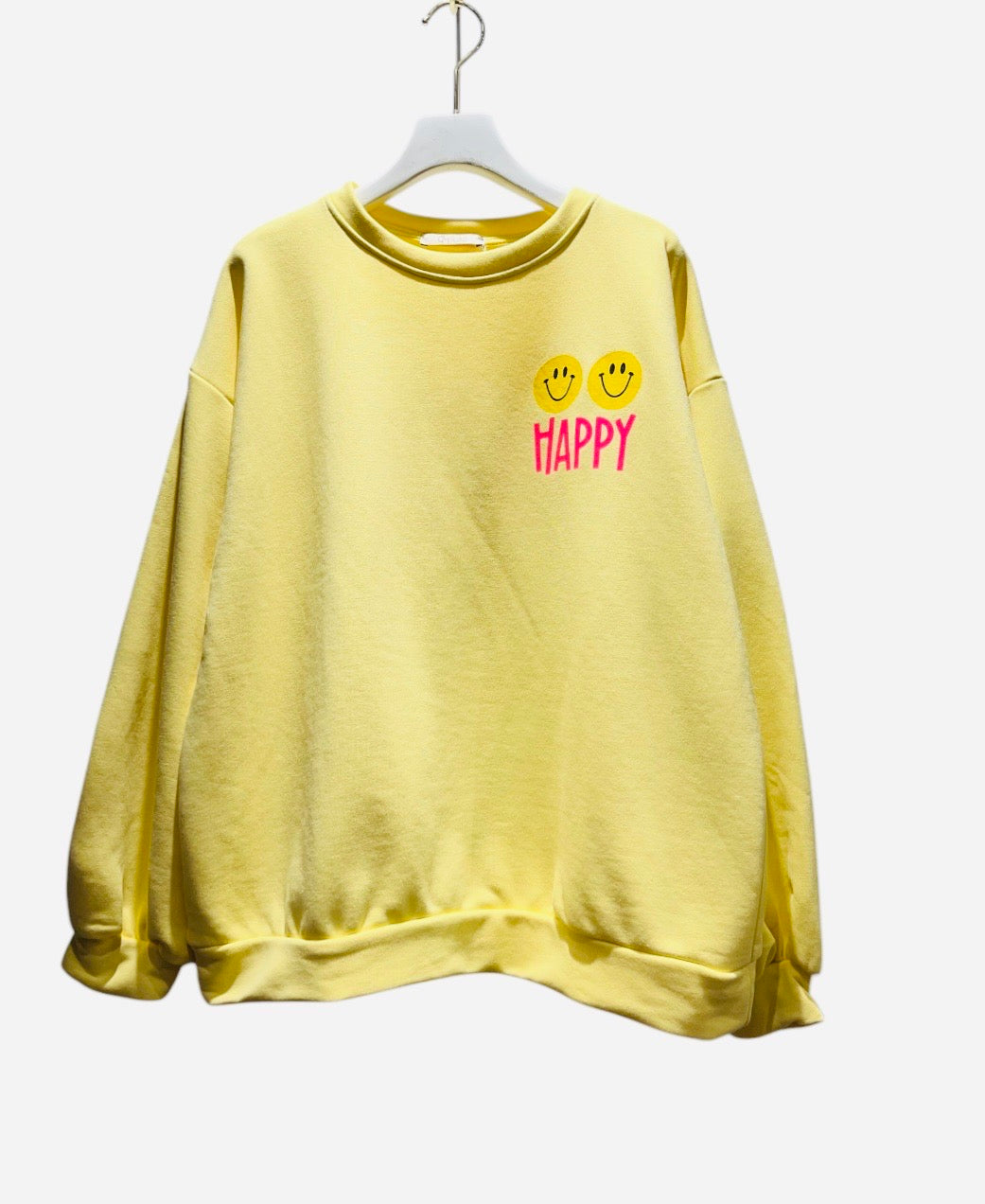 Sweater smiley yellow