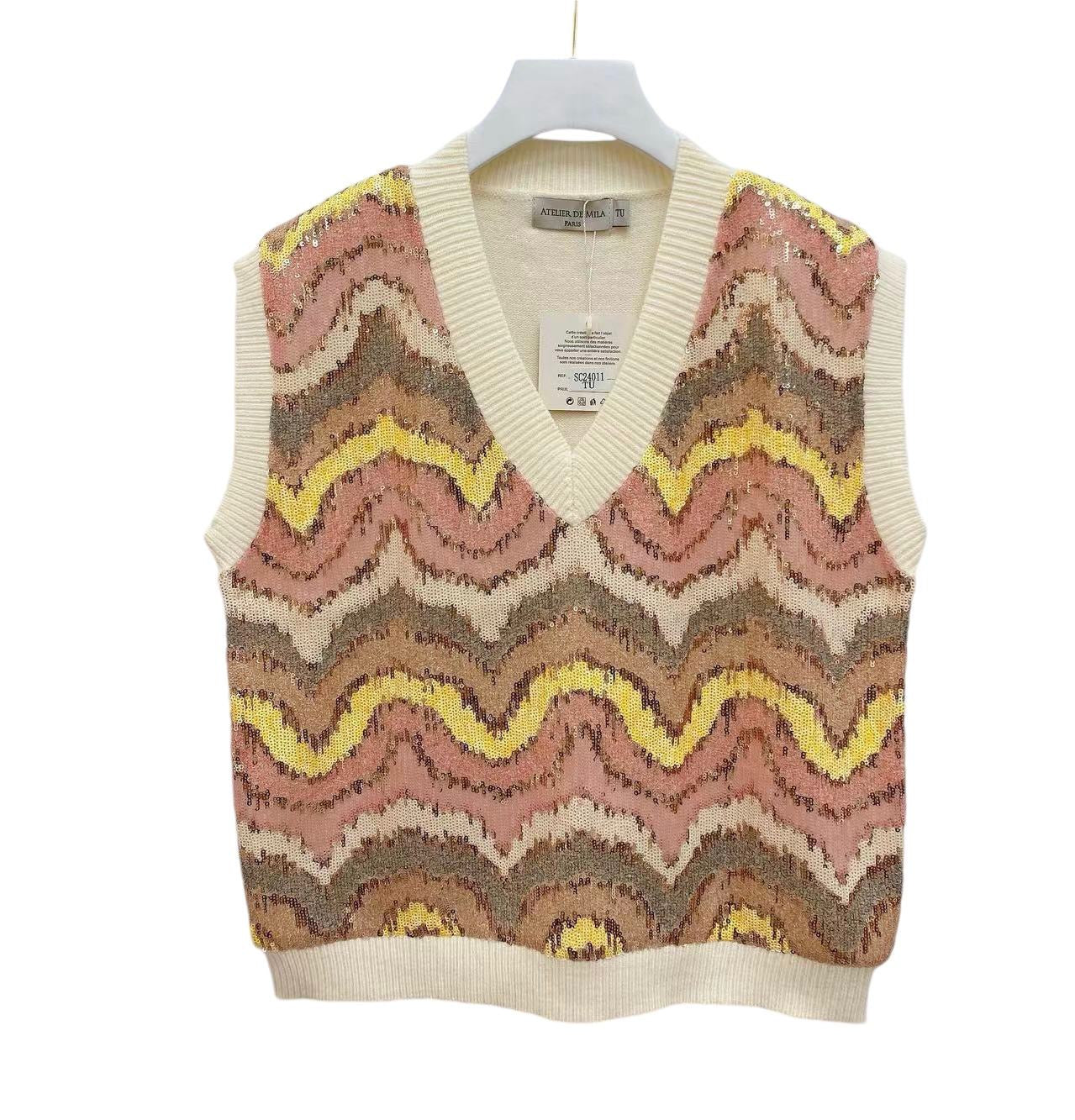 Shine top pastel wave